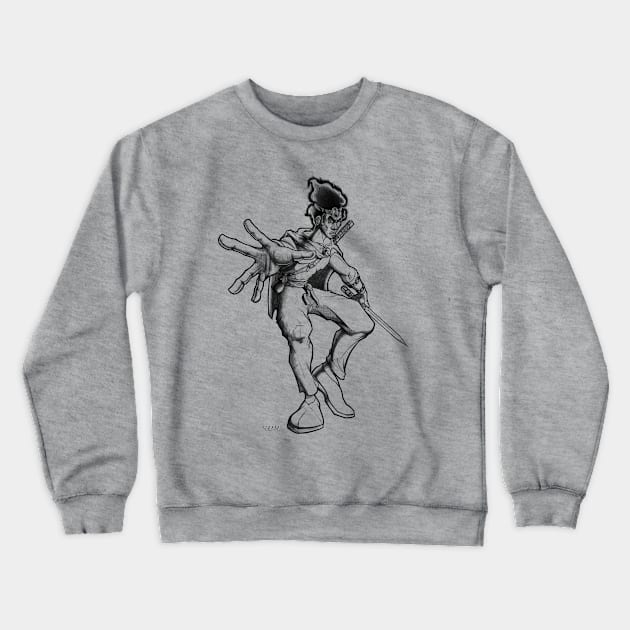 The Bladesman Crewneck Sweatshirt by UBiv Art Gallery